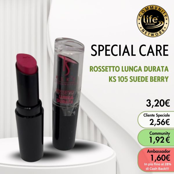 ROSSETTO LUNGA DURATA KS 105 SUEDE BERRY