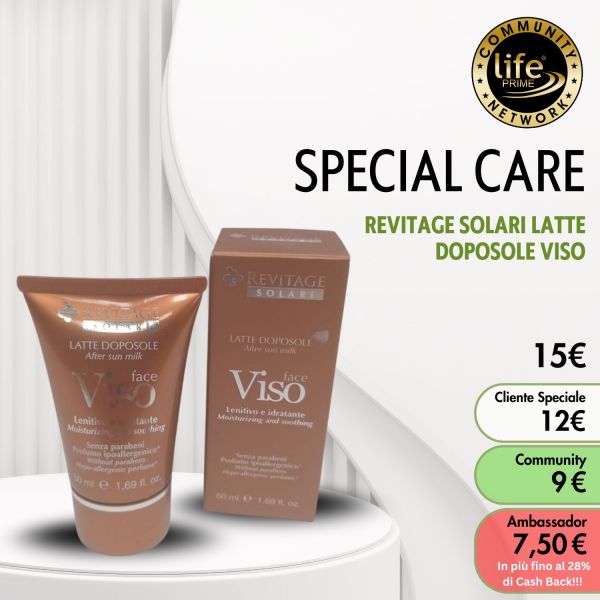REVITAGE SOLARI LATTE DOPOSOLE VISO