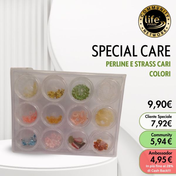 PERLINE E STRASS VARI COLORI