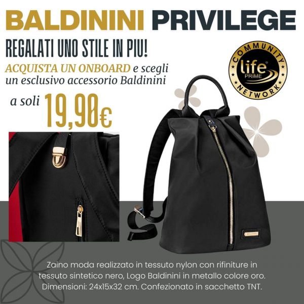 ZAINO MODA IN NYLON. DIMENSIONE: 24x15x32