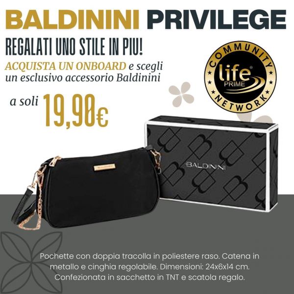 POCHETTE CON DOPPIA TRACOLLA IN POLIESTERE RASO DI COLORE NERO. DIMENSIONE: 24x6X14